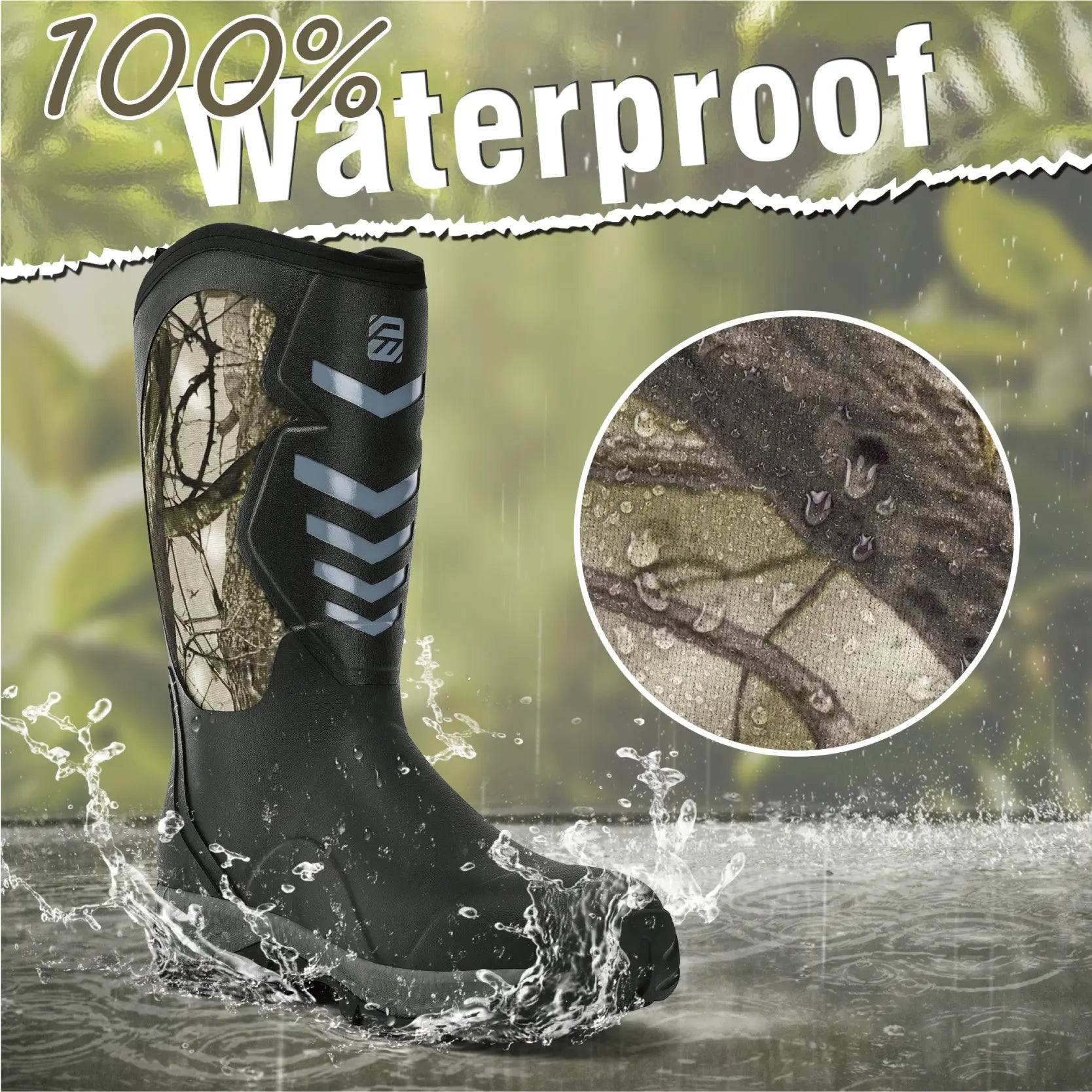 WOVENPAK Rubber Hunting Boots for Men - Wovenpak