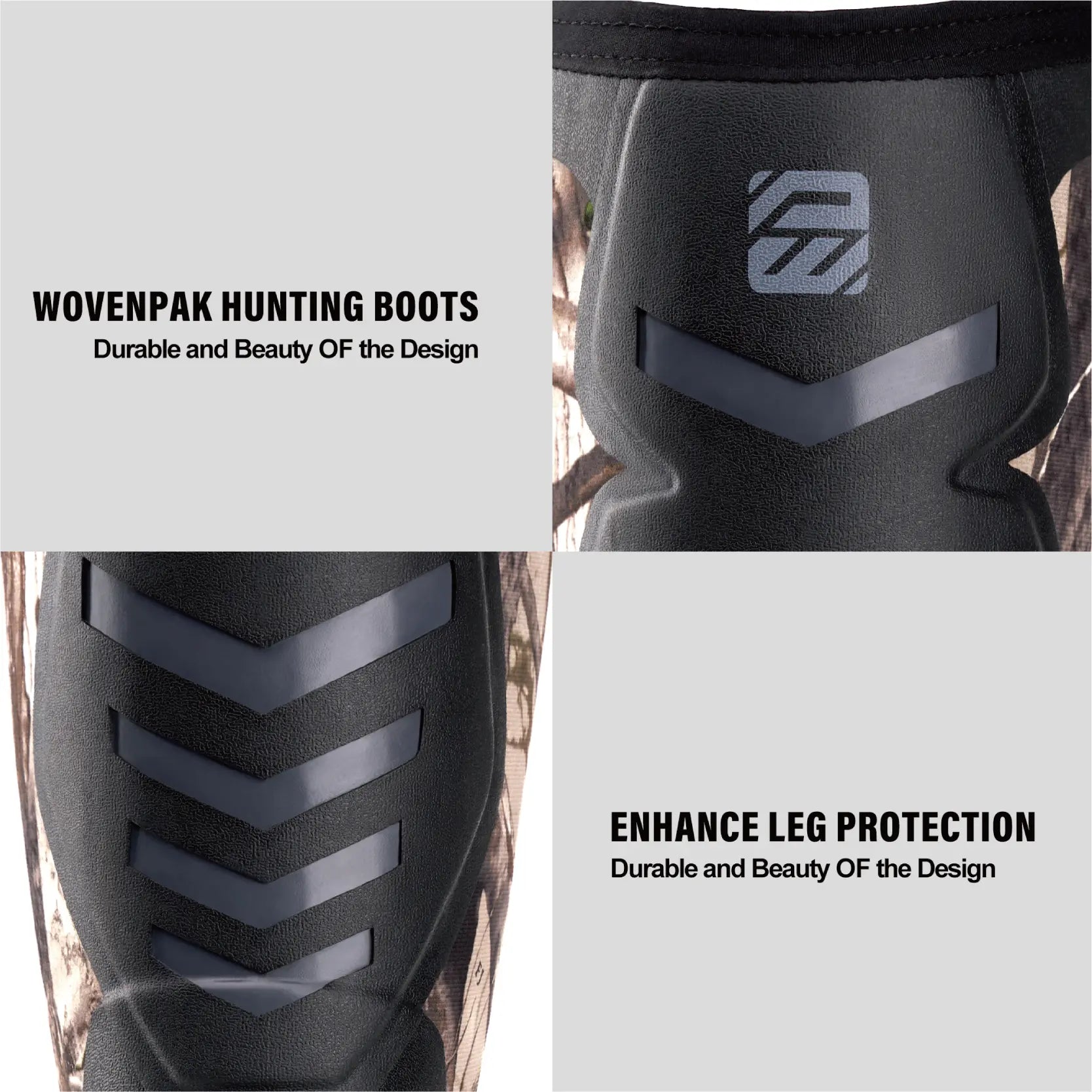 WOVENPAK Rubber Hunting Boots for Men - Wovenpak