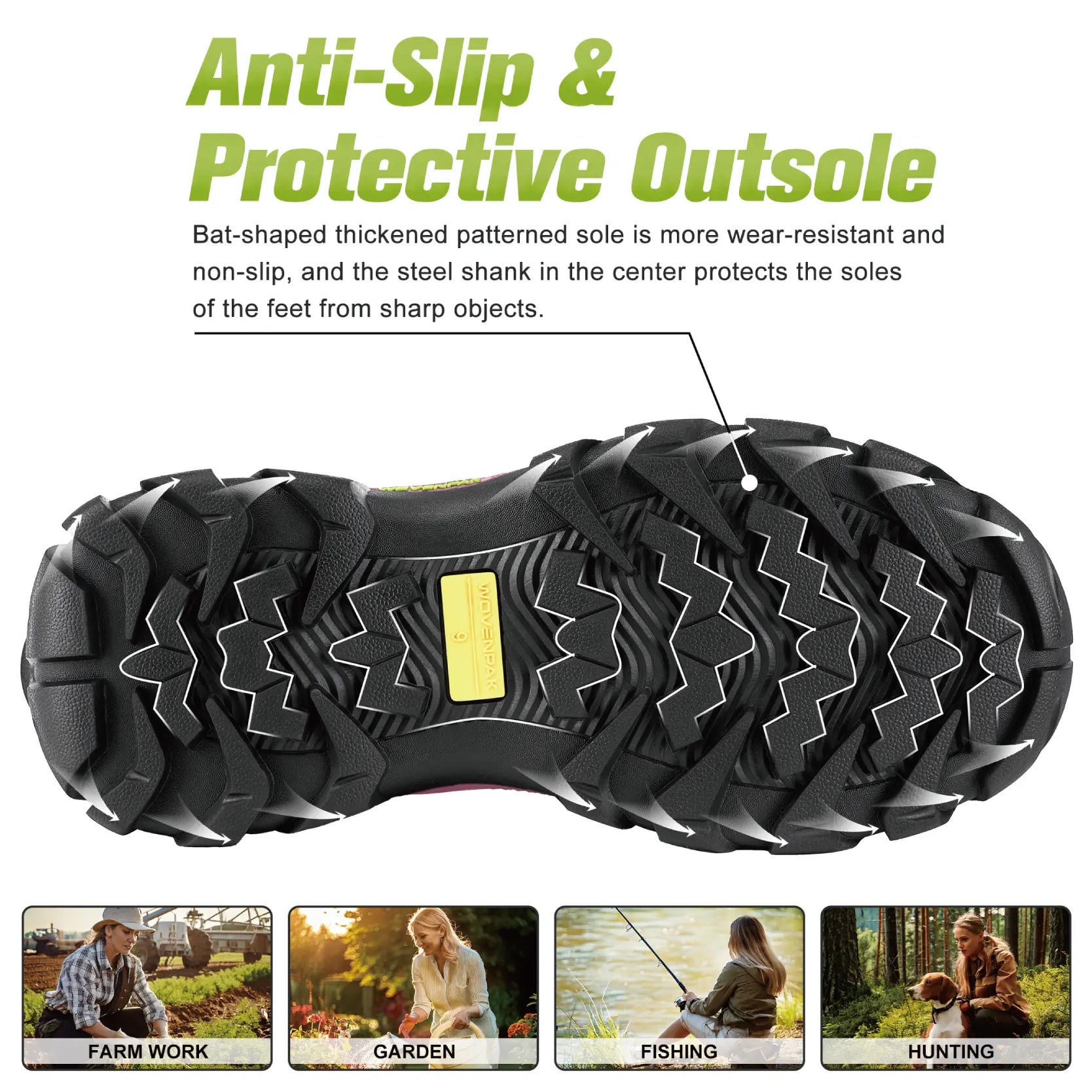 Wovenpak Rubber Boots for Women - Wovenpak