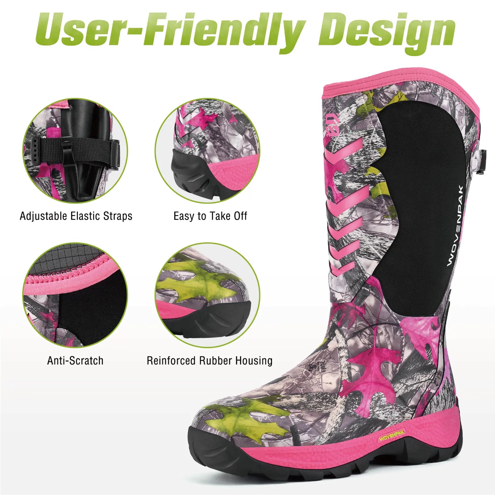 Wovenpak Rubber Boots for Women - Wovenpak