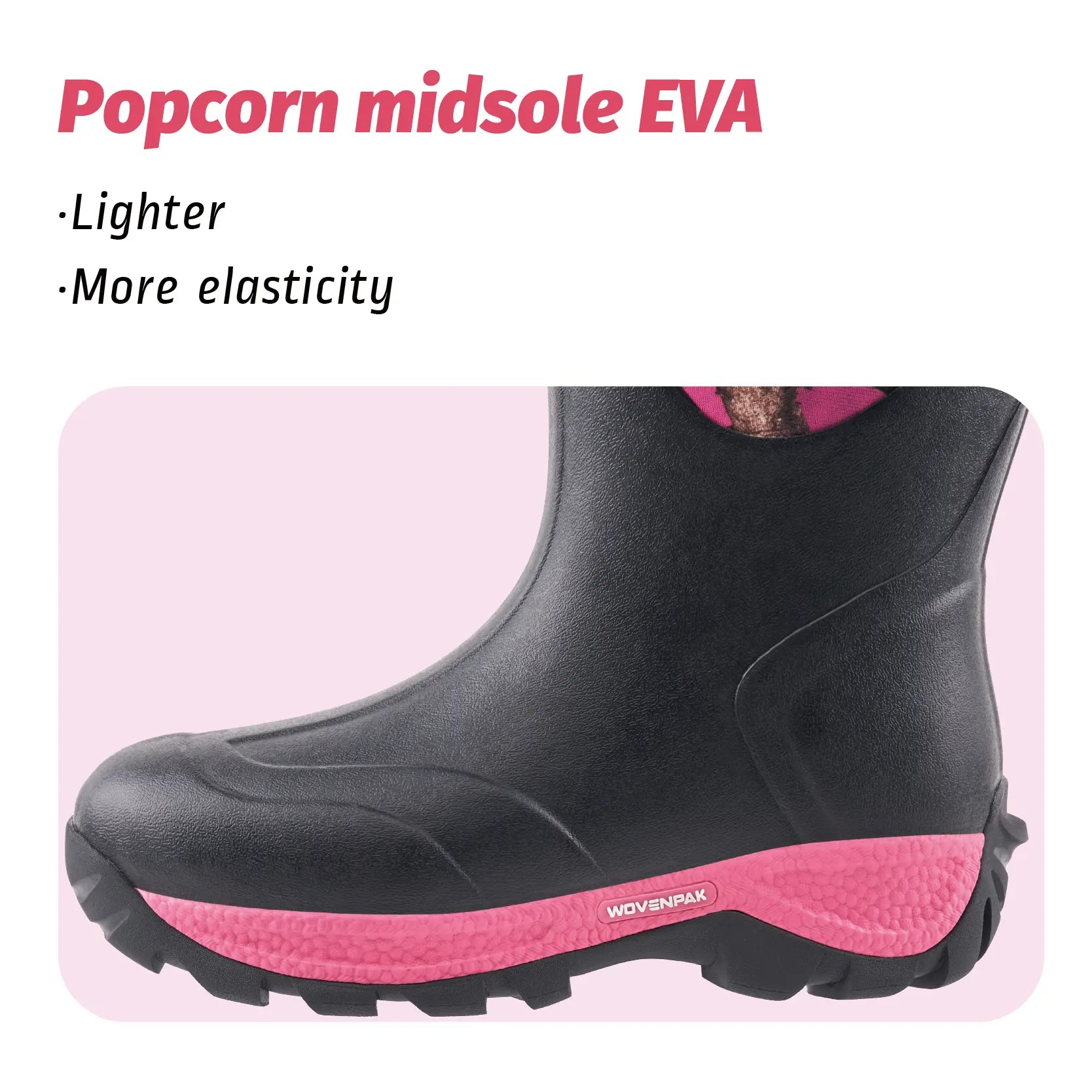 WOVENPAK Waterproof Rubber Boots for Women - Wovenpak