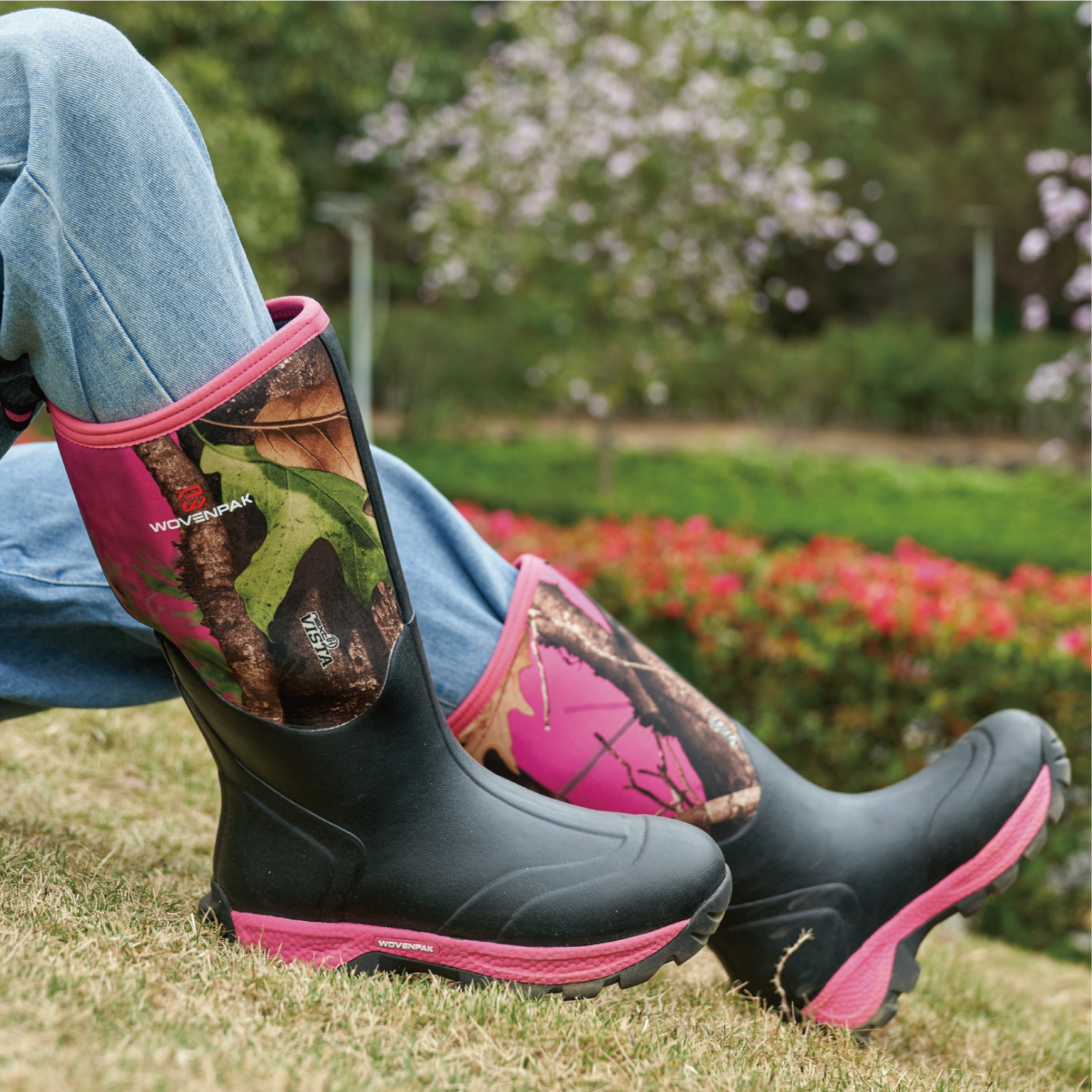 WOVENPAK Waterproof Rubber Boots for Women - Wovenpak