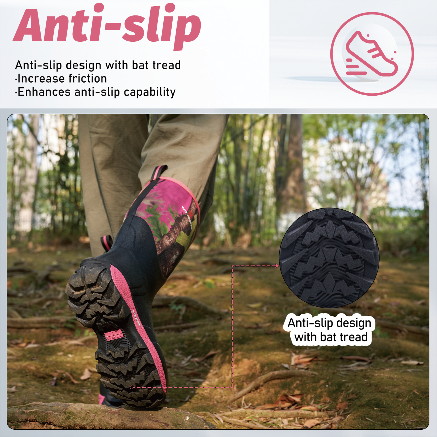 WOVENPAK Waterproof Rubber Boots for Women - Wovenpak