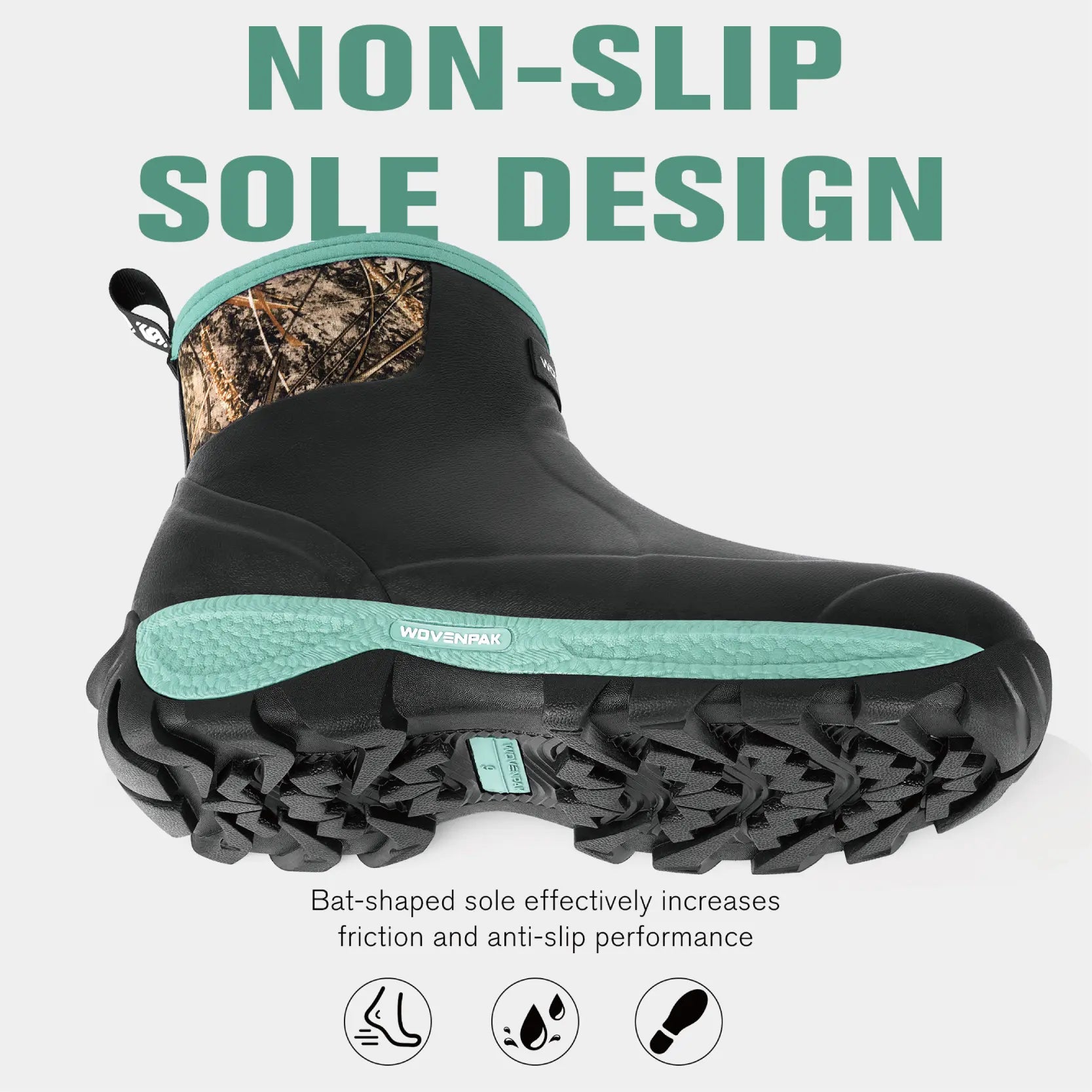 Neoprene Rubber Rain Boots Waterproof Women - Wovenpak