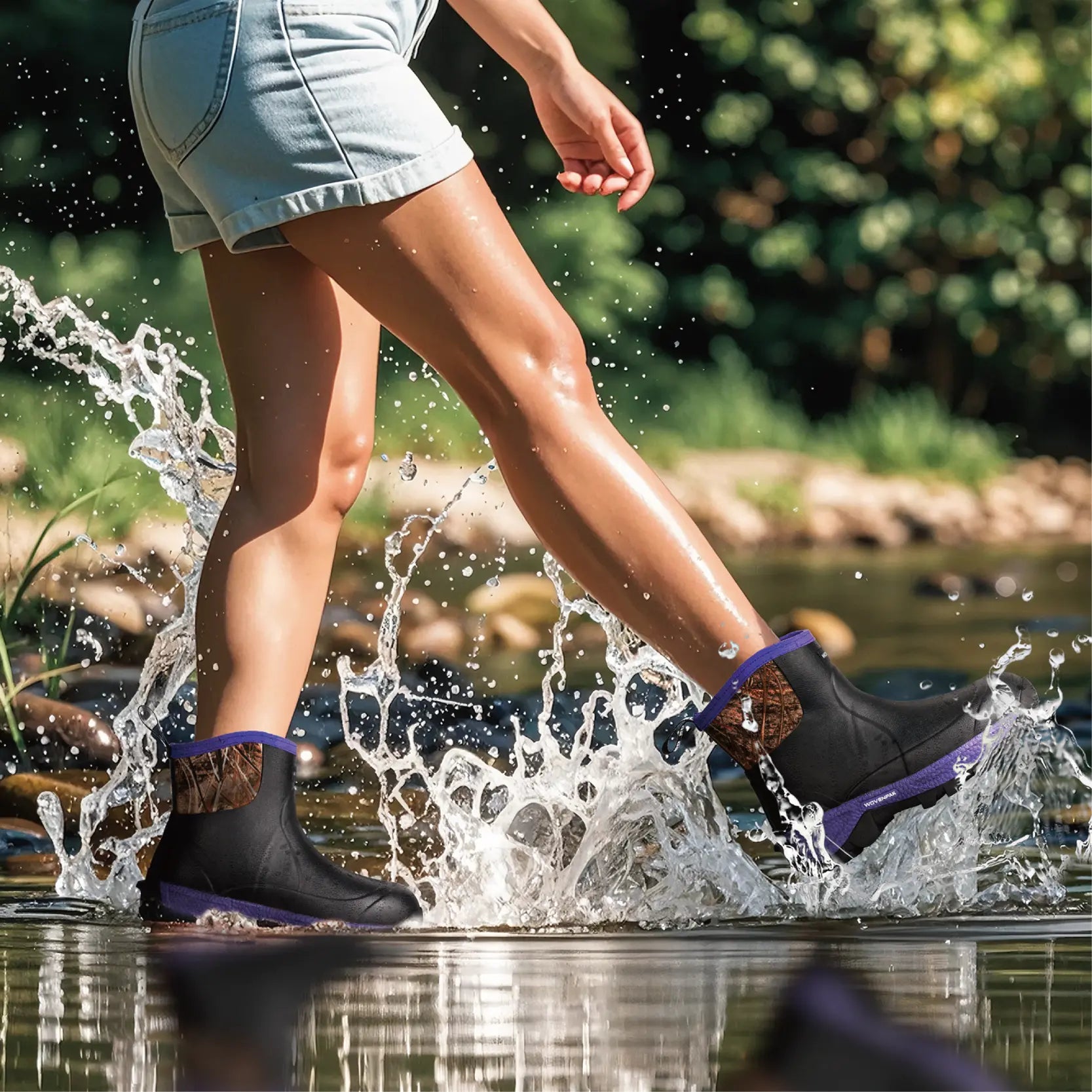 Neoprene Rubber Rain Boots Waterproof Women - Wovenpak