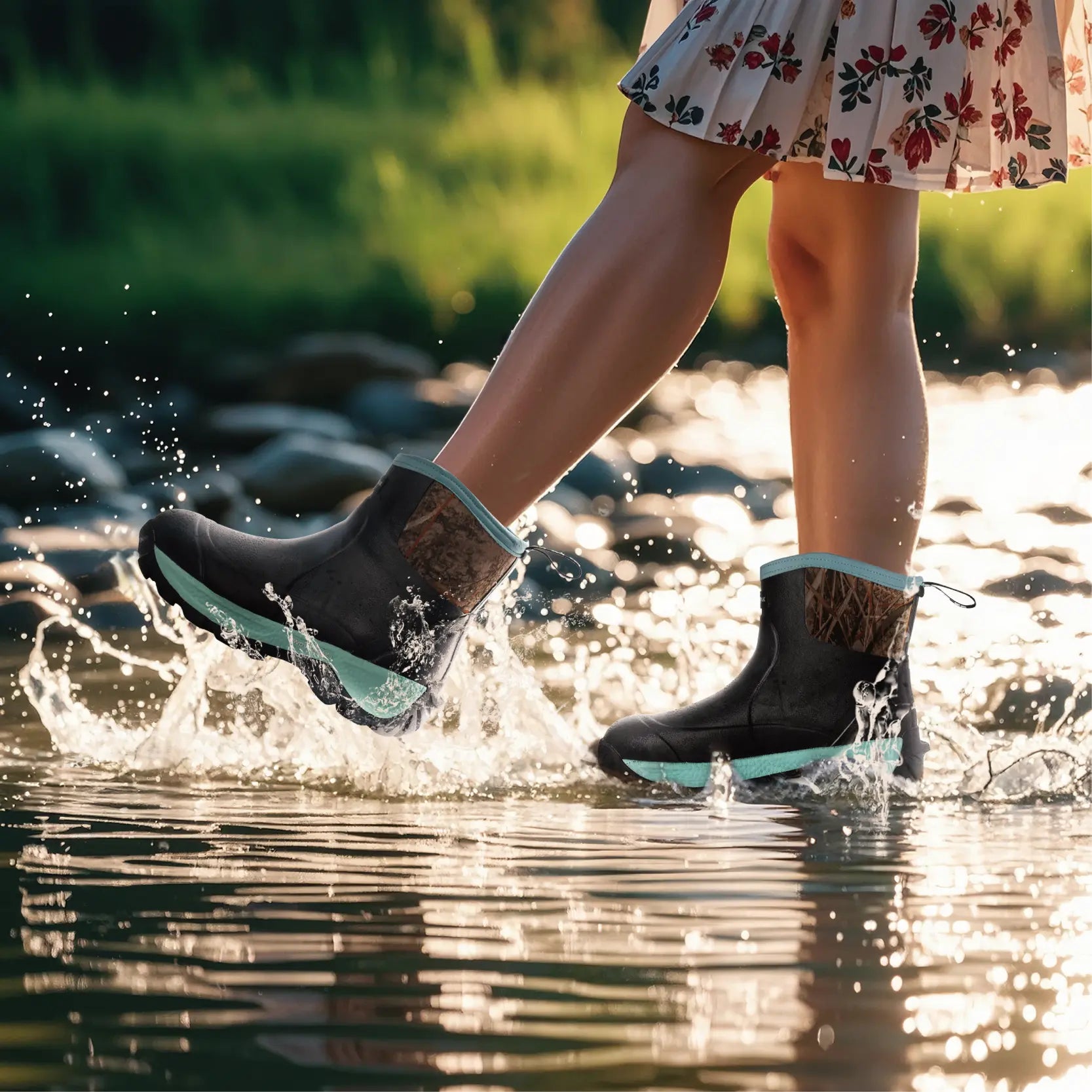 Neoprene Rubber Rain Boots Waterproof Women - Wovenpak