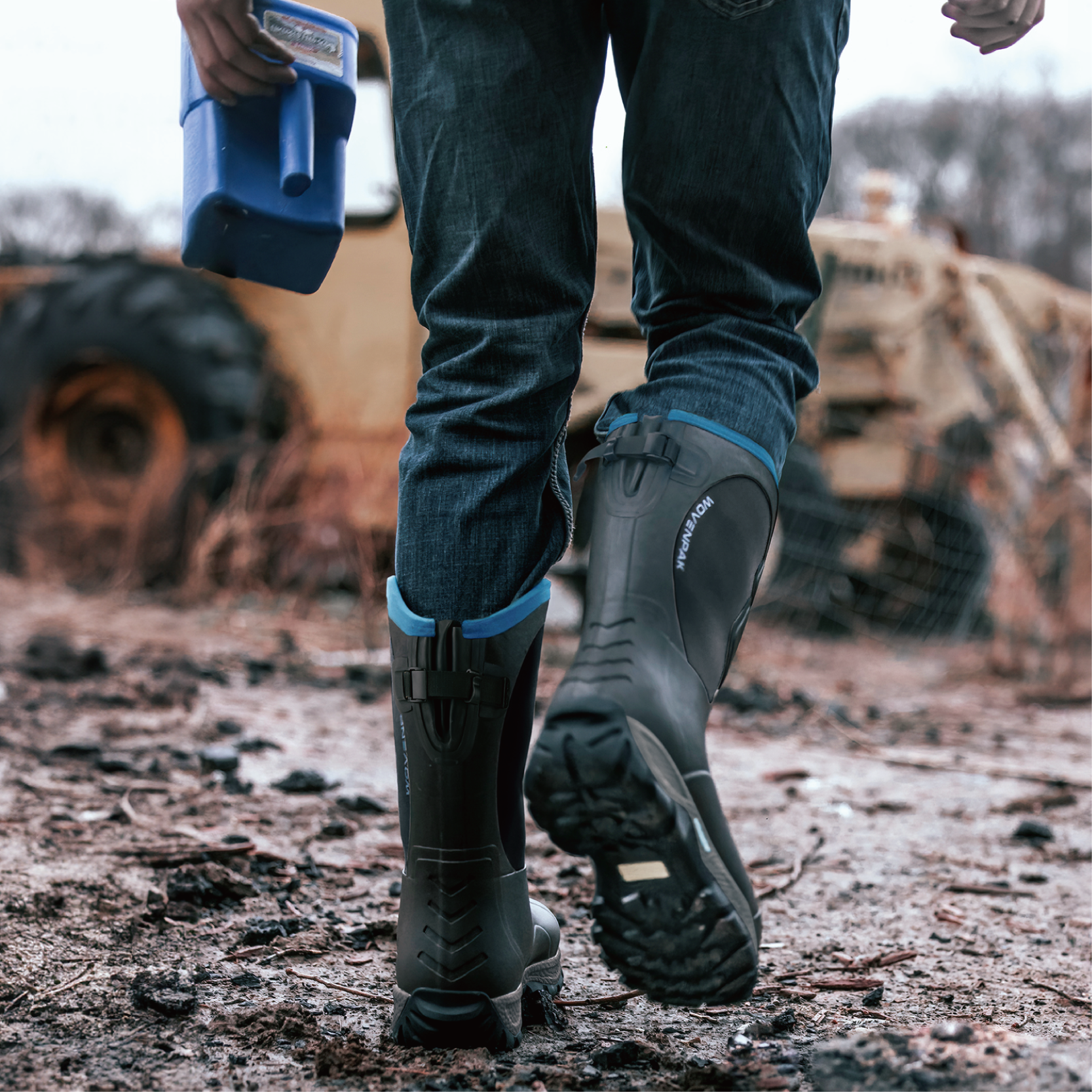 WOVENPAK Rubber Hunting Boots for Men Waterproof - Wovenpak